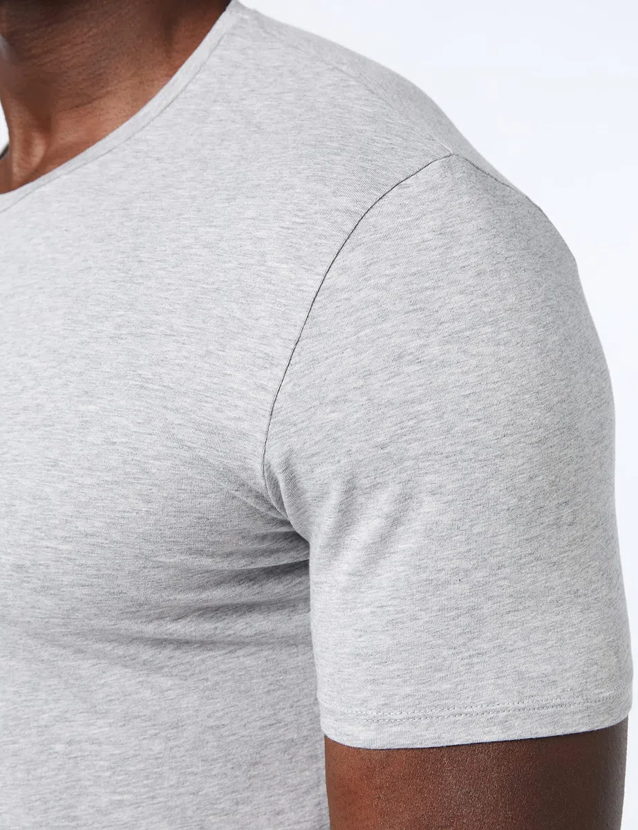 LVB T-Shirt Girocollo in Cotone Supima Stretch Cotton Uomo