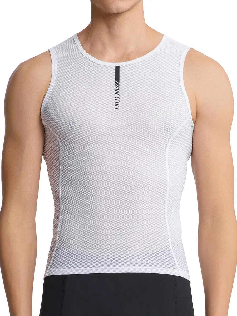 Gilet da Ciclismo Estivo Uomo Cool Mesh Base Layer Senza Maniche Leggero e Traspirante Maglia da Ciclismo Gilet da Bicicletta 4033