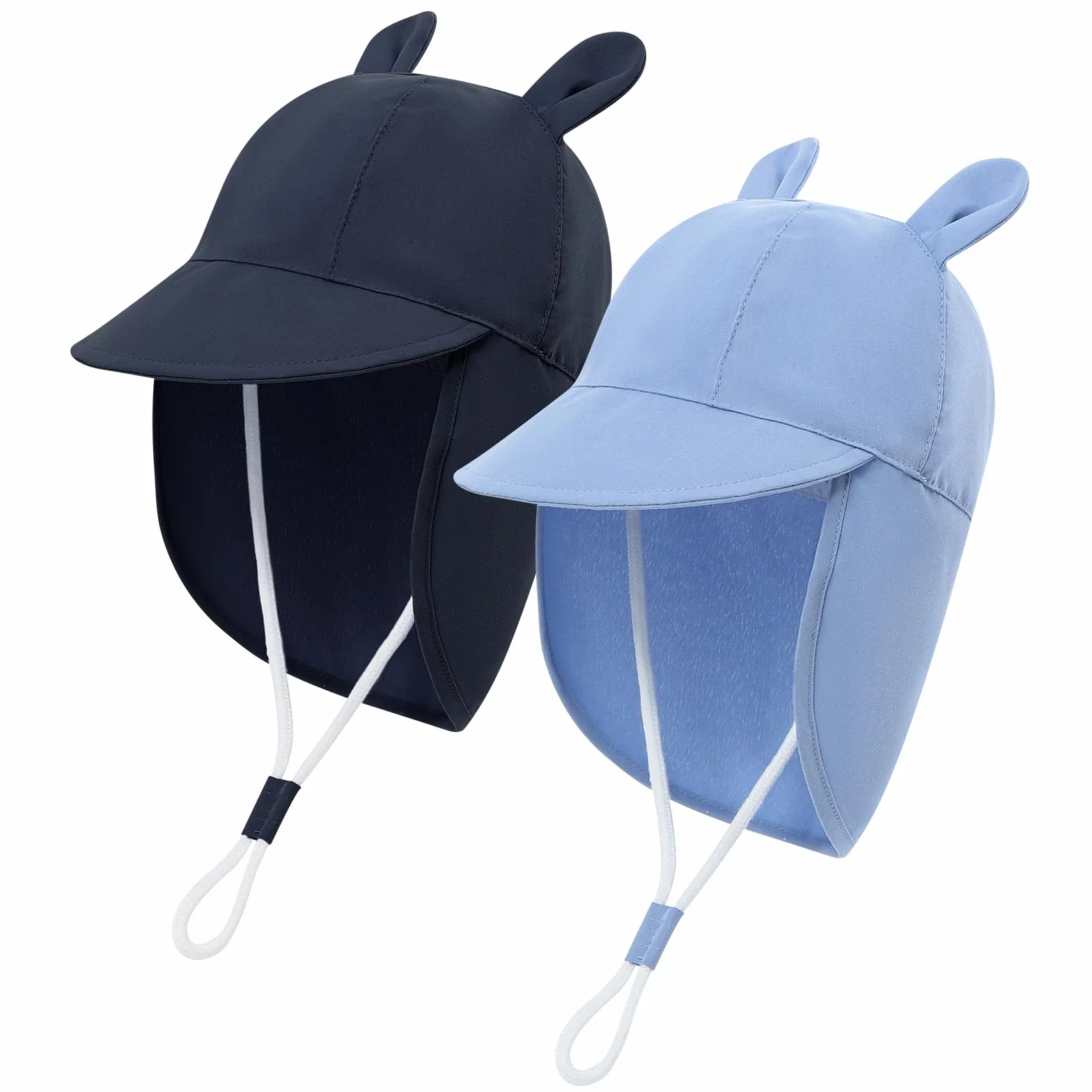 MK MATT KEELY 2 Pezzi Cappello Estivo Bambino Cappellino da Sole Neonato Bambini Cappello da Legionario Protezione Solare 1-4 Anni