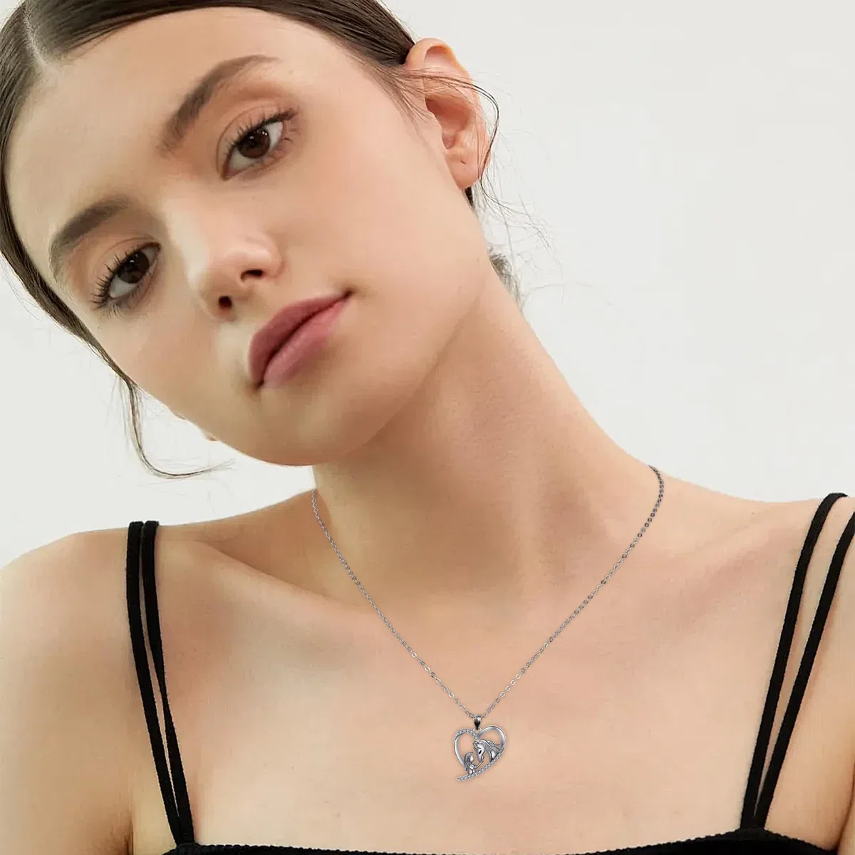 Collana Donna Argento 925 Collanean Allergici Ragazze - Serie a Tema Animali,Regali per Donne e Ragazze