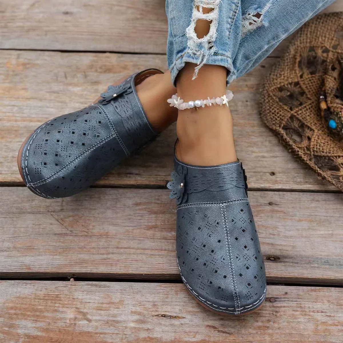 Ciabatte Chiusi Davanti Donna Estive Ciabatte Ortopediche Donna Slip On Ultra Pantofole Antiscivolo Chiuse Sandali con Plantare Estraibile Morbido Traspiranti Scarpe da Camminata Cuscino d'Aria
