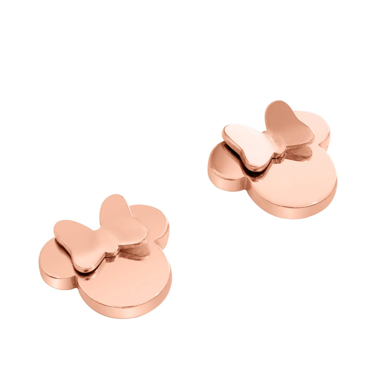 Orecchini Disney Minnie, Acciaio Inossidabile con Fiocco per Bambini e Bambine, Gioielli Disney