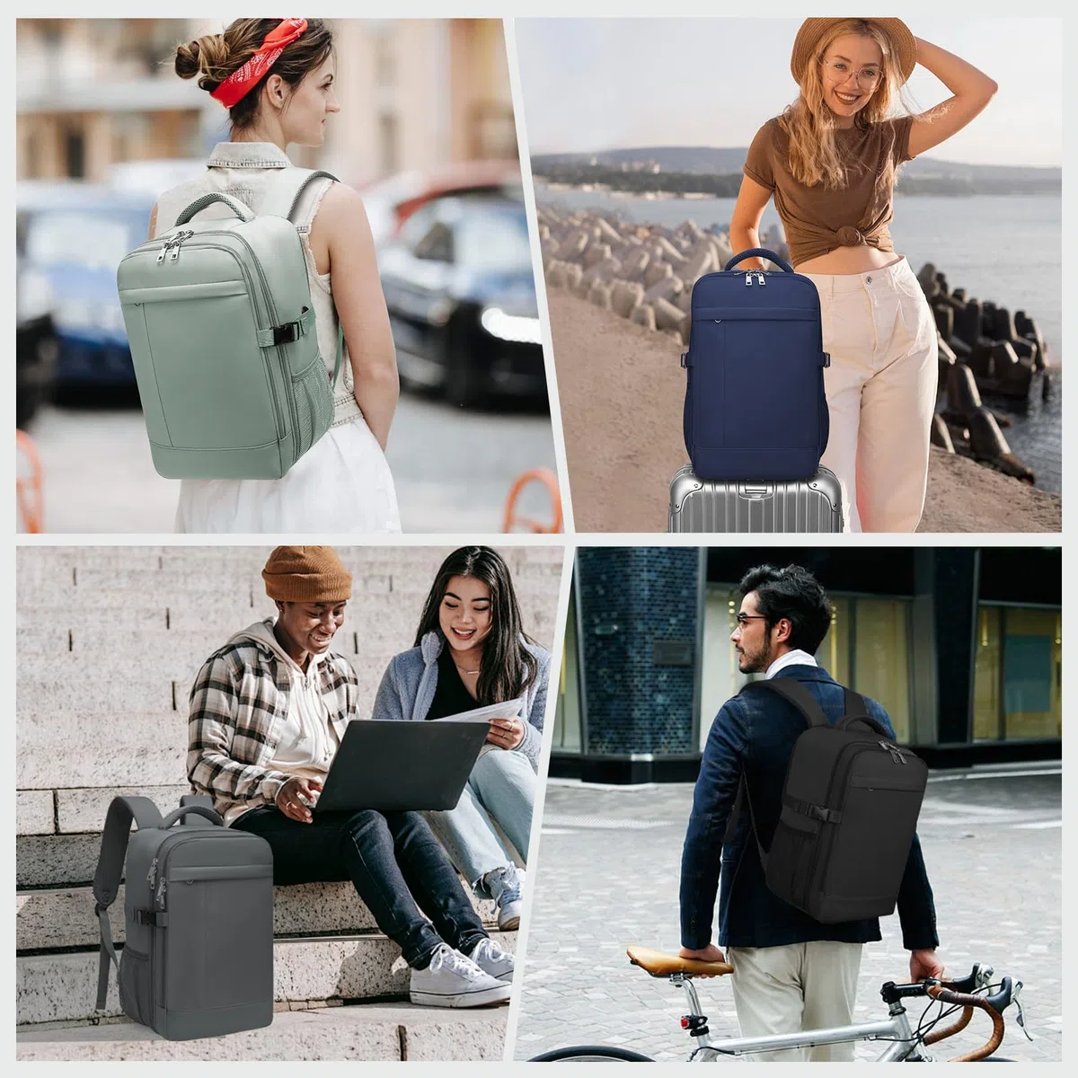 Zaino per Ryanair 40x20x25 Zaino da Viaggio Aereo Bagaglio a Mano Piccolo Zaini Aereo Borsa da Cabina per Uomo Donna