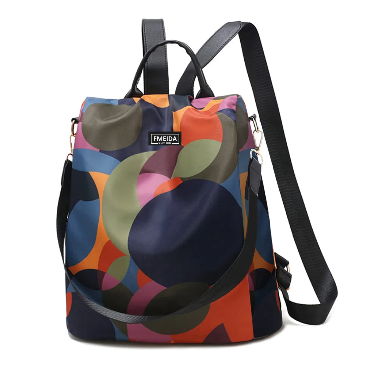 Fmeida Zaino Donna Antifurto Moda Borsa Donna con Tracolla Borse Zainetto da Viaggio Impermeabile