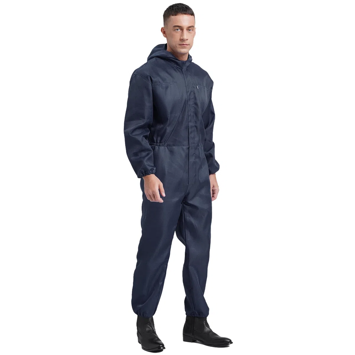 Oyolan Tuta da Lavoro Uomo Tuta Lavoro con Cerniera Multi Tasche Abbigliamento da Lavoro Meccanico S-4XL