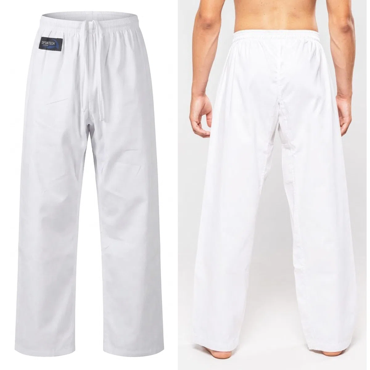Pantaloni Cotone Allenamento Arti Marziali Karate Kungfu Wushu Jujitsu Judo Tai Chi