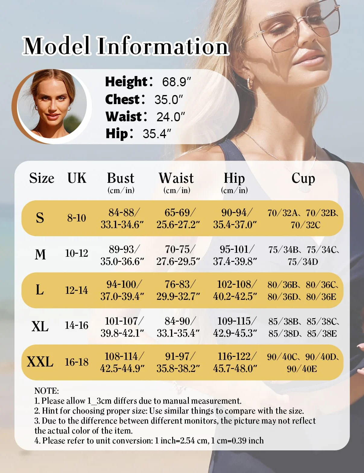 UMIPUBO Costume da Bagno Donna Due Pezzi Scollo a V Tankini Set Imbottito Reggiseno Sexy Push up Bikini Costumi da Mare Donna Vita Alta Beachwear Swimwear Spiaggia