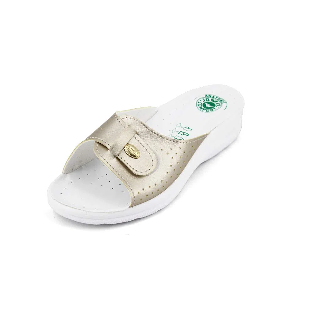 JOMIX Ciabatte Donna Estive Ortopediche Zeppa Comode con Strappo Regolabile Made in Italy Pantofole Casa e Passeggio