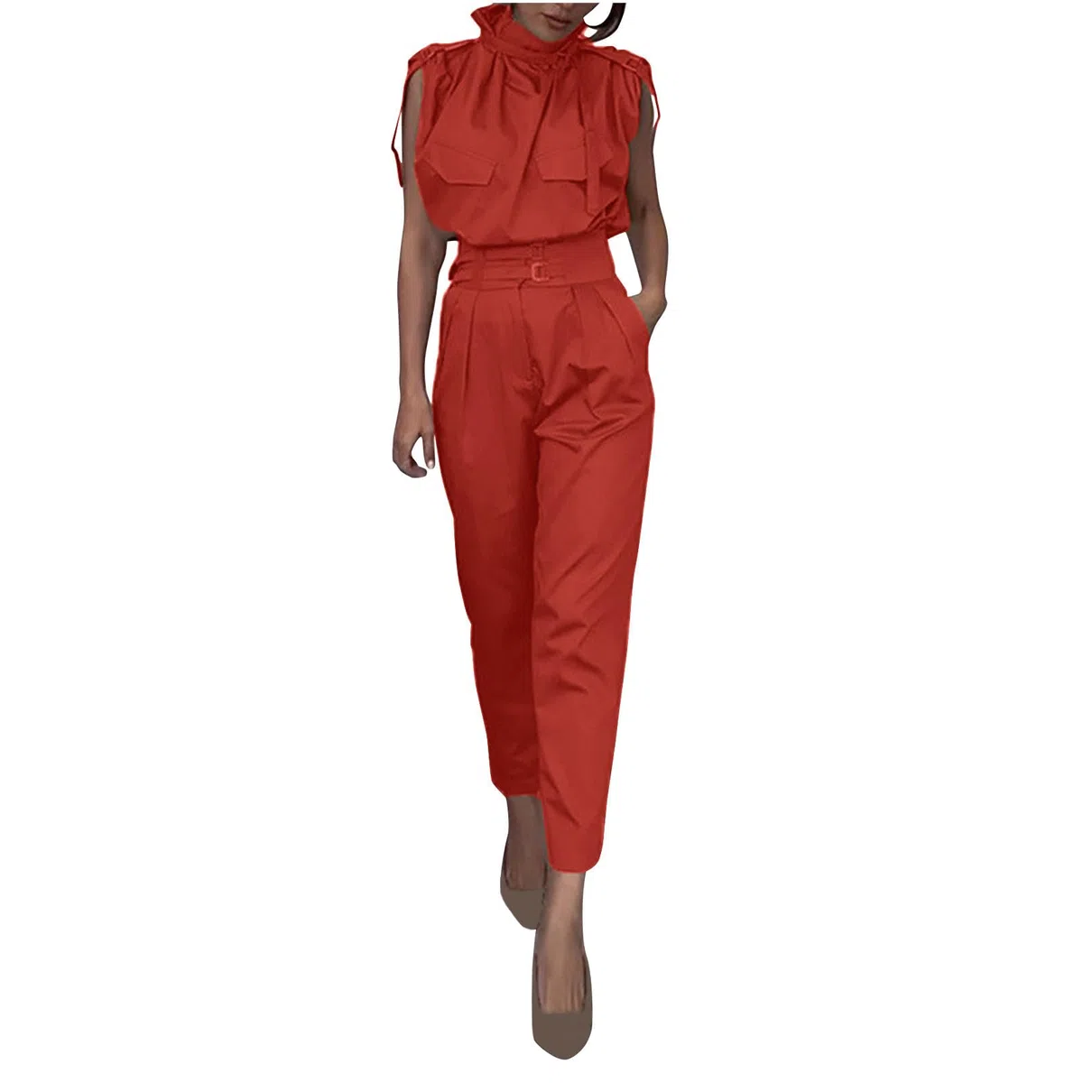 Donna Tuta Estiva Moda da Spiaggia Completo Curvy in Due Pezzi Estivo Leggera Confortevole Maglia a Senza Maniche + Pantaloni Lunghi Abbigliamento Elegante Offerte Estivo