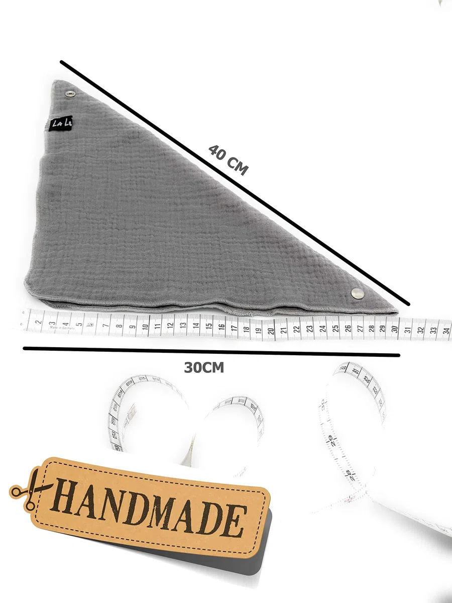 LA LUNA Sciarpa Baby + Bambini 0-6 anni - Crescita con il Bambino, Fazzoletto da Collo Triangolare Cotone Mussola Tinta Unita, Morbido Assorbente Lavabile, Attrezzatura Iniziale Foulard Bandana