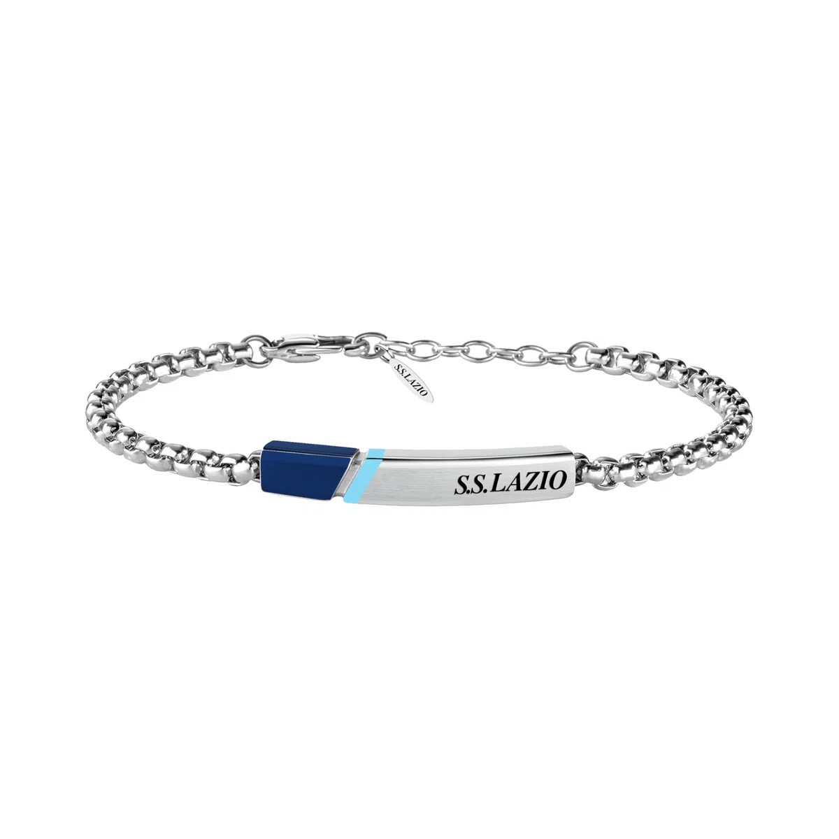 Clondo Bracciale Uomo Donna Lazio in Acciaio – Collezione Ufficiale Calcio – Accessorio Elegante e Sportivo con Logo – Idea Regalo per Tifosi – Vari Modelli Disponibili