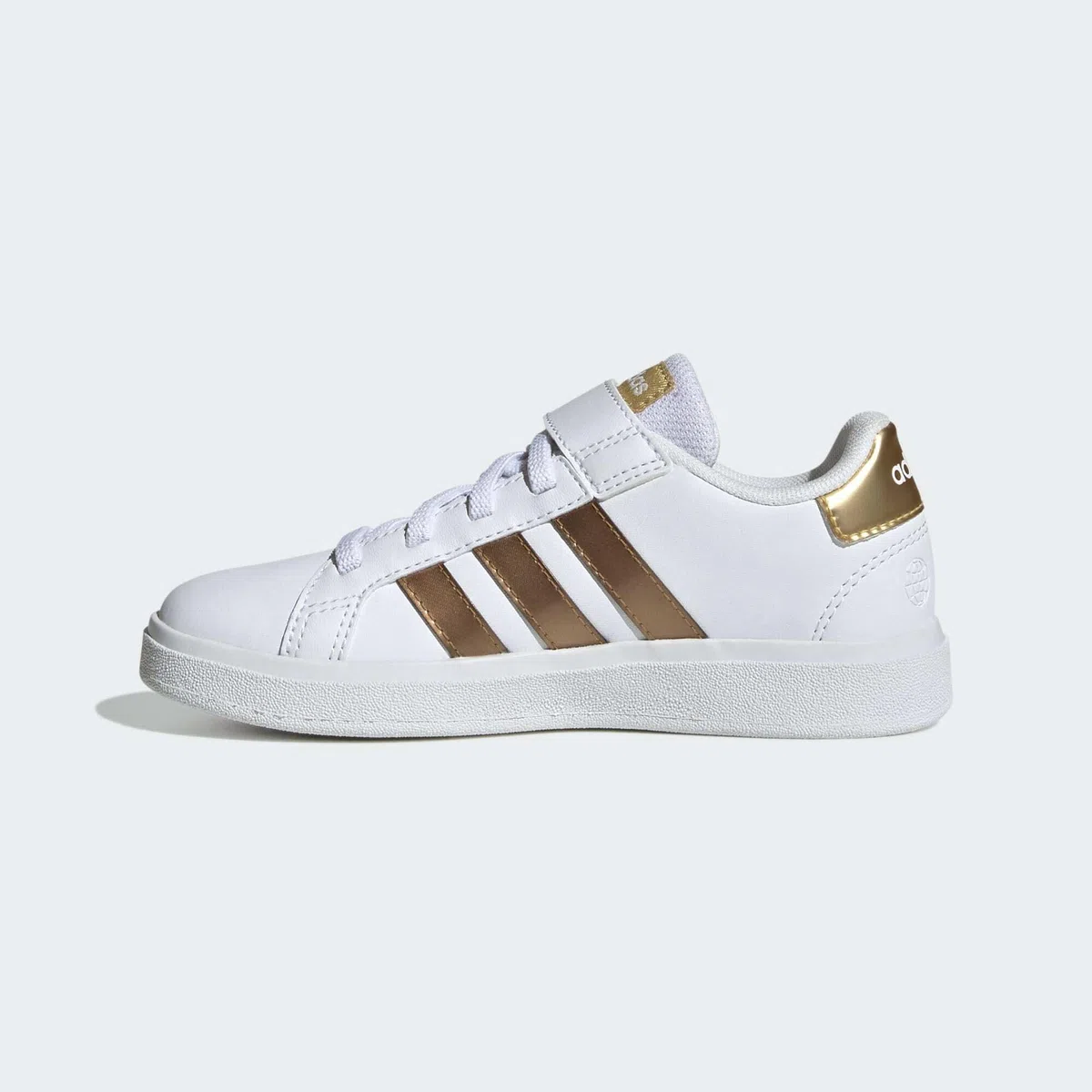 Adidas Unisex - Bambini e Ragazzi Grand Court Sustainable Lifestyle Court Elastic Lace And Top Strap Shoes