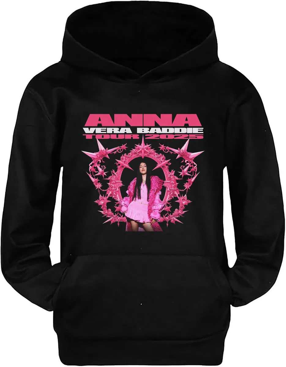 Felpa per Bambina Ragazza di Anna - Vera Baddie Tour 2025 - Bianca o Nera