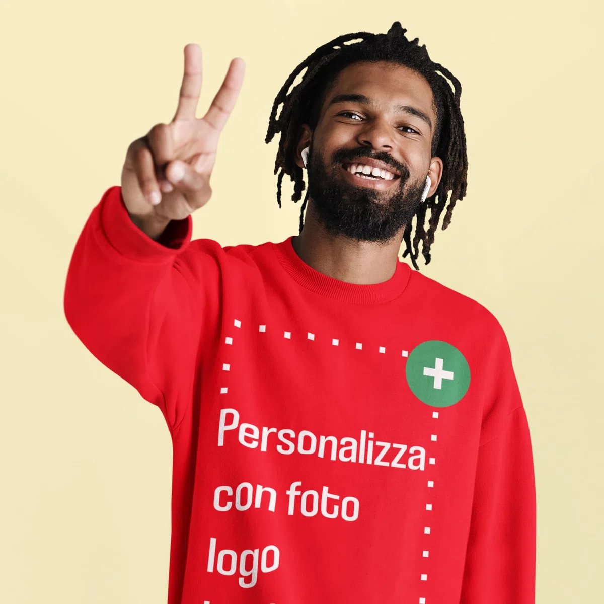 Colorfamily Felpa Personalizzata Girocollo Uomo Donna con Nome e Foto, Personalizzata con Logo o Testo, Idea Regalo, Stampa di Alta qualità