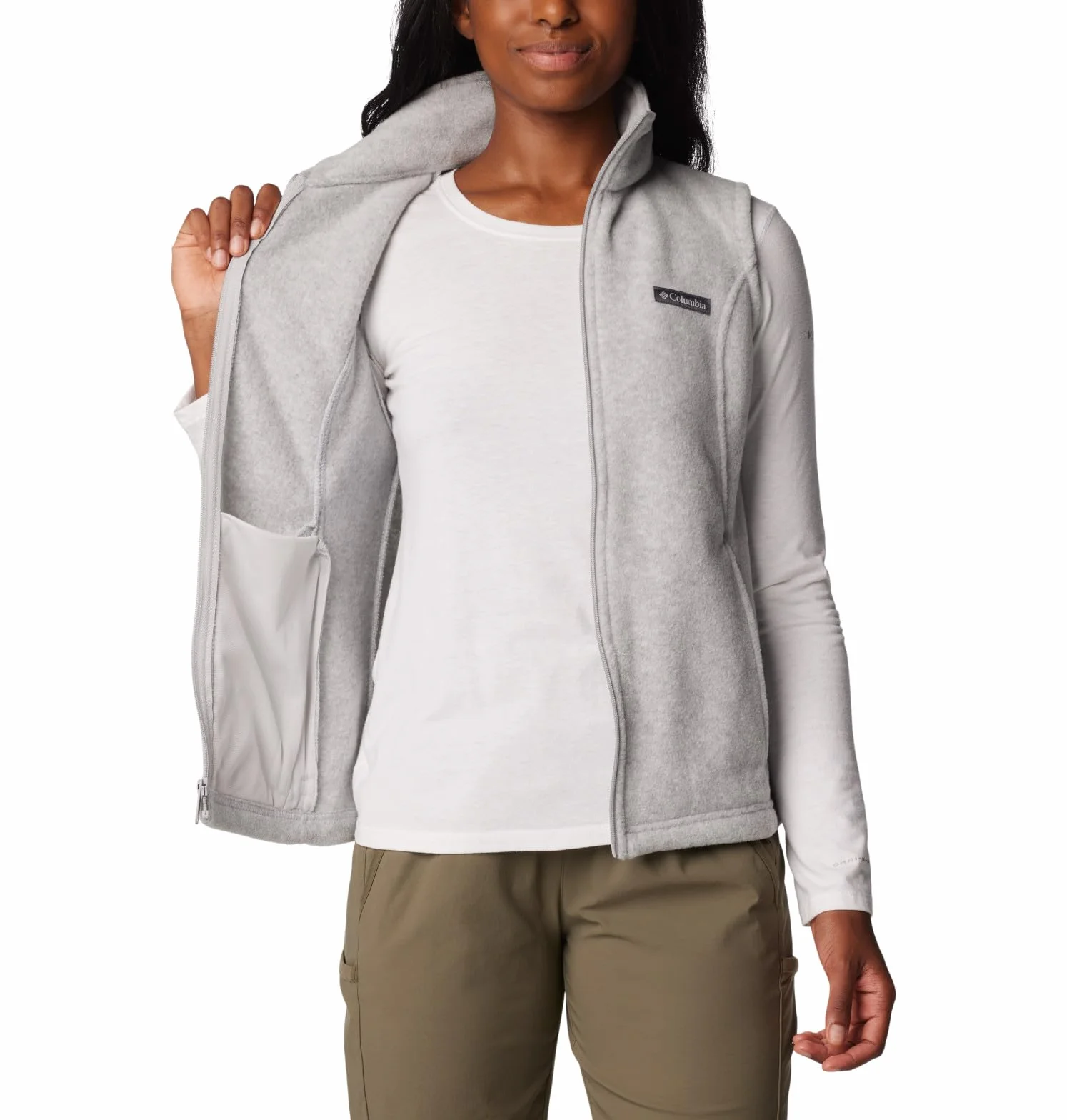 Columbia Benton Springs Vest, Gilet Smanicato In Pile Donna