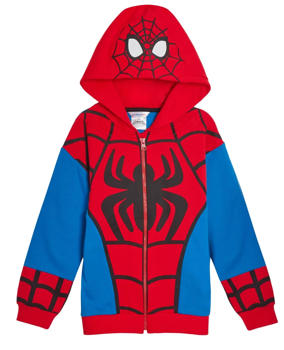 Bambini Spidey e i suoi incredibili amici felpa con cappuccio vestire giacche con zip Miles Morales Ghost Spider o Spidey