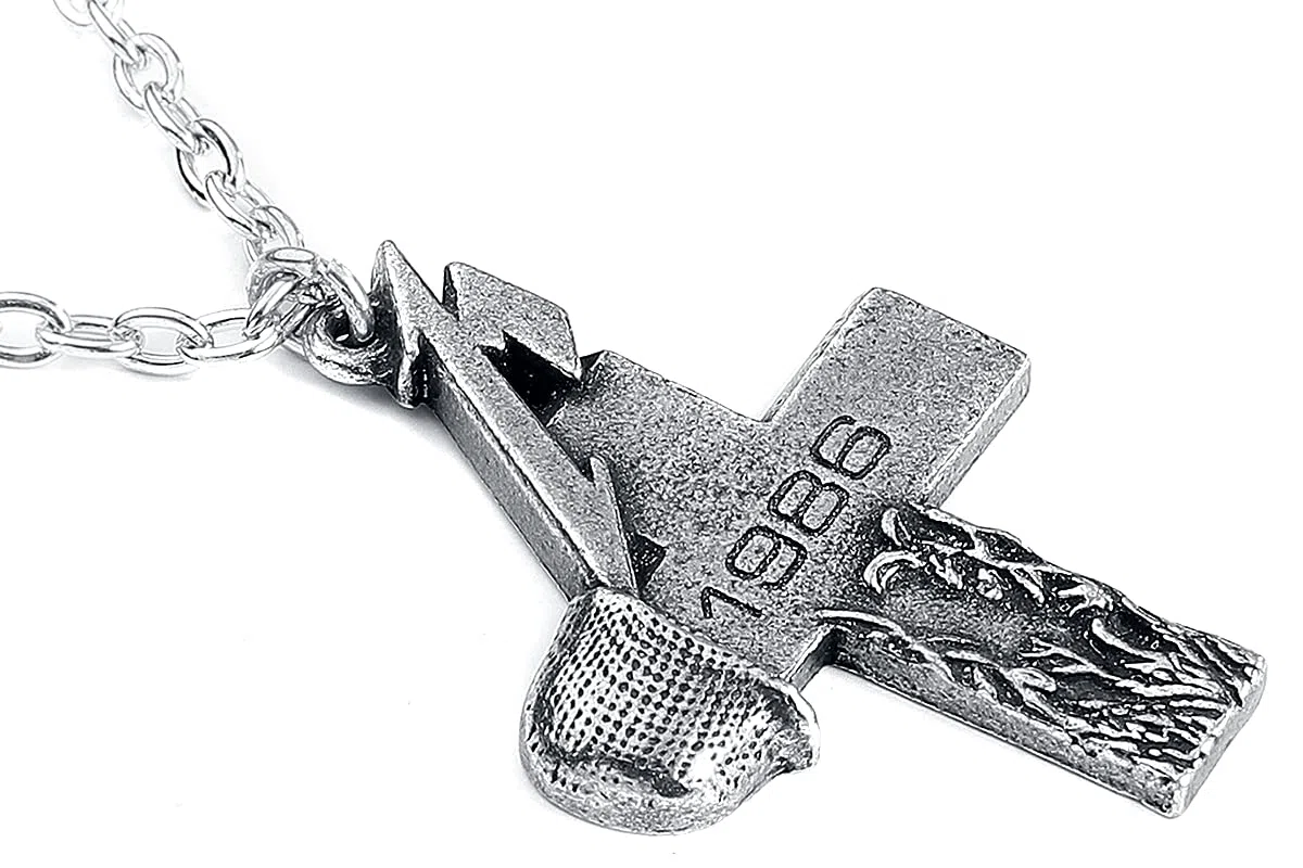 Metallica Master Of Puppets Unisex Collana colore argento