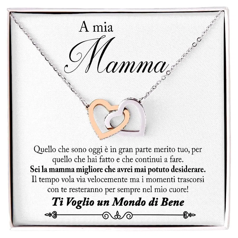 Collana Donna Mamma Nonna Suocera Amore Finitura in Oro, Argento Idee Regali per lei Nonna Compleanno Natale - Cofanetto con DEDICA incluso
