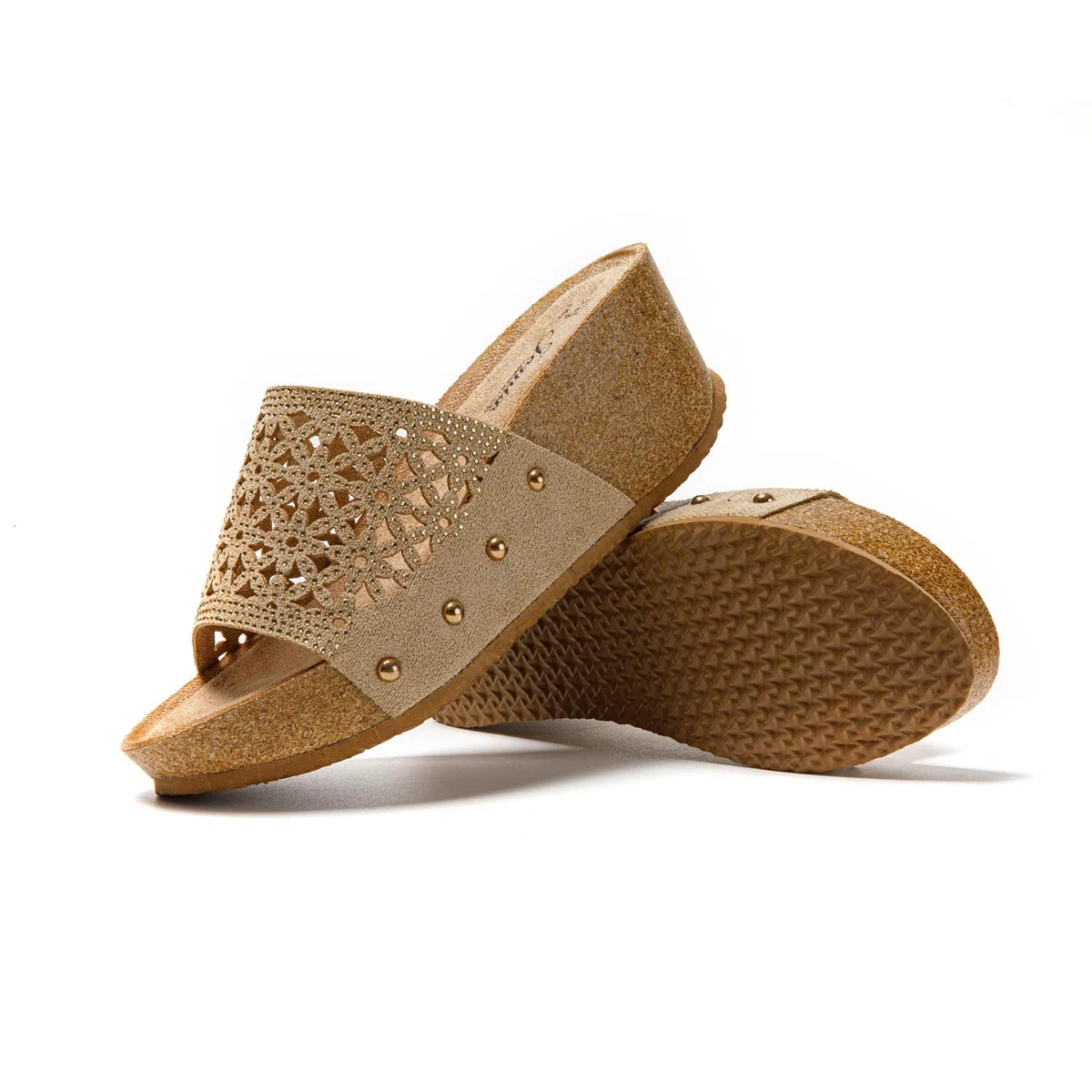 JOMIX Ciabatte Estive da Donna Sandali Zeppa Suola Antiscivolo Eleganti e Alla Moda SD9515