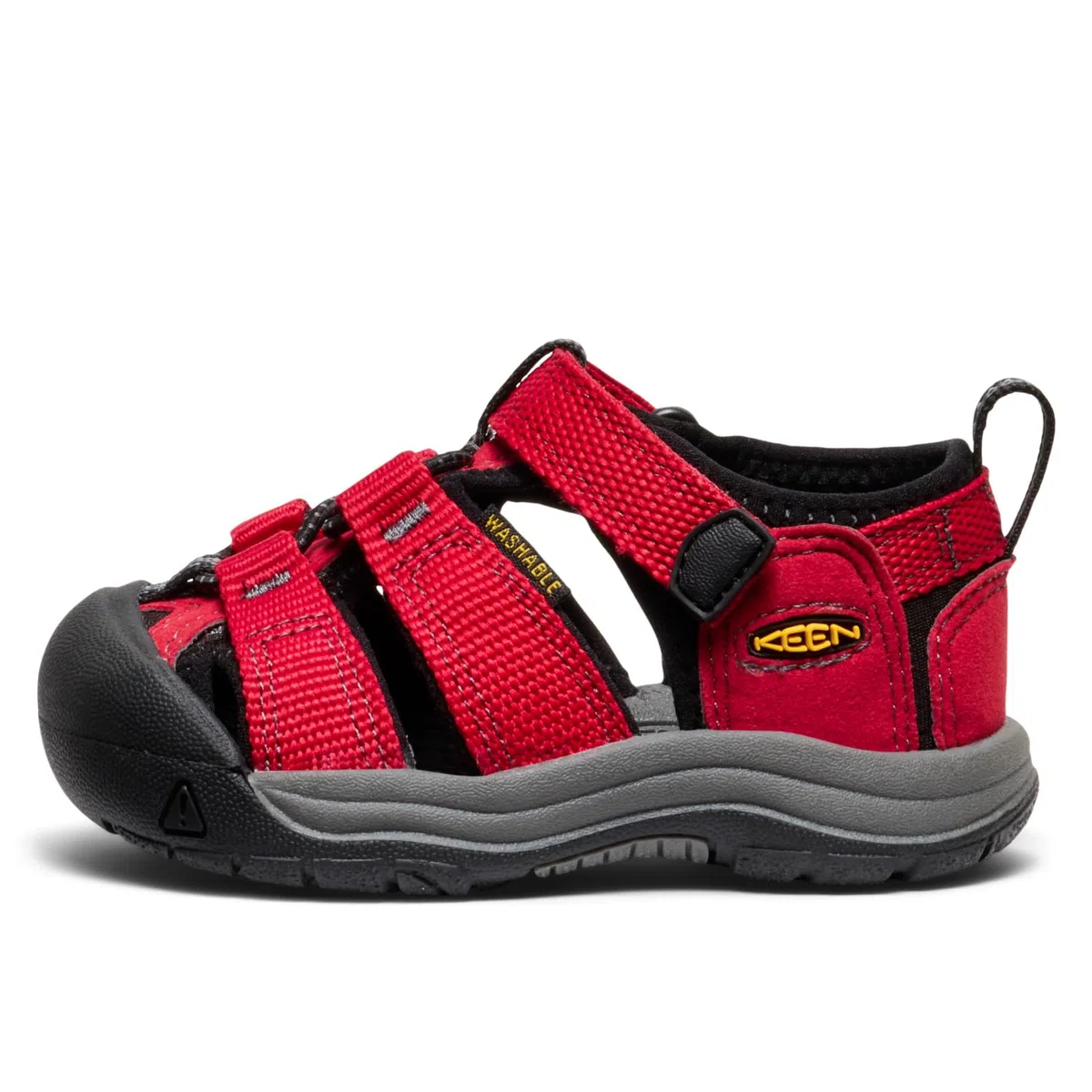 KEEN Newport H2 Sandali per bambini, Ribbon Red/Gargoyle, 23 EU