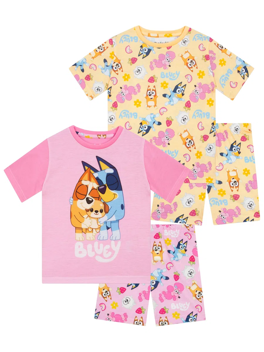 Bluey Pigiama Bambina | Pigiami Ragazza Bingo | 2 Pacchi Set Pigiama Bambino