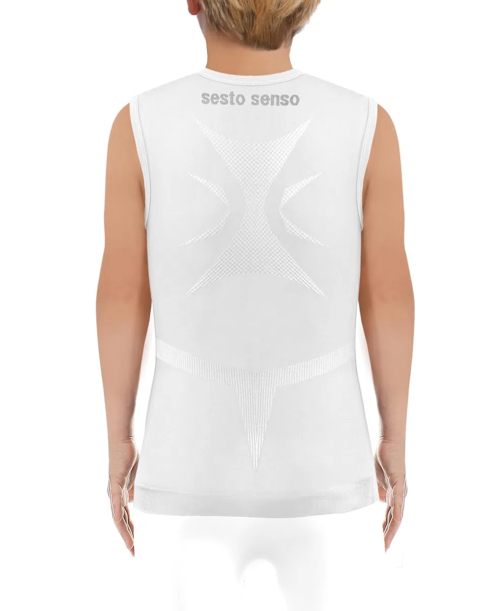 sesto senso Maglietta Termica Senza Maniche per Ragazzi Intimo Sportivo Compressivo Canotta Tank Top
