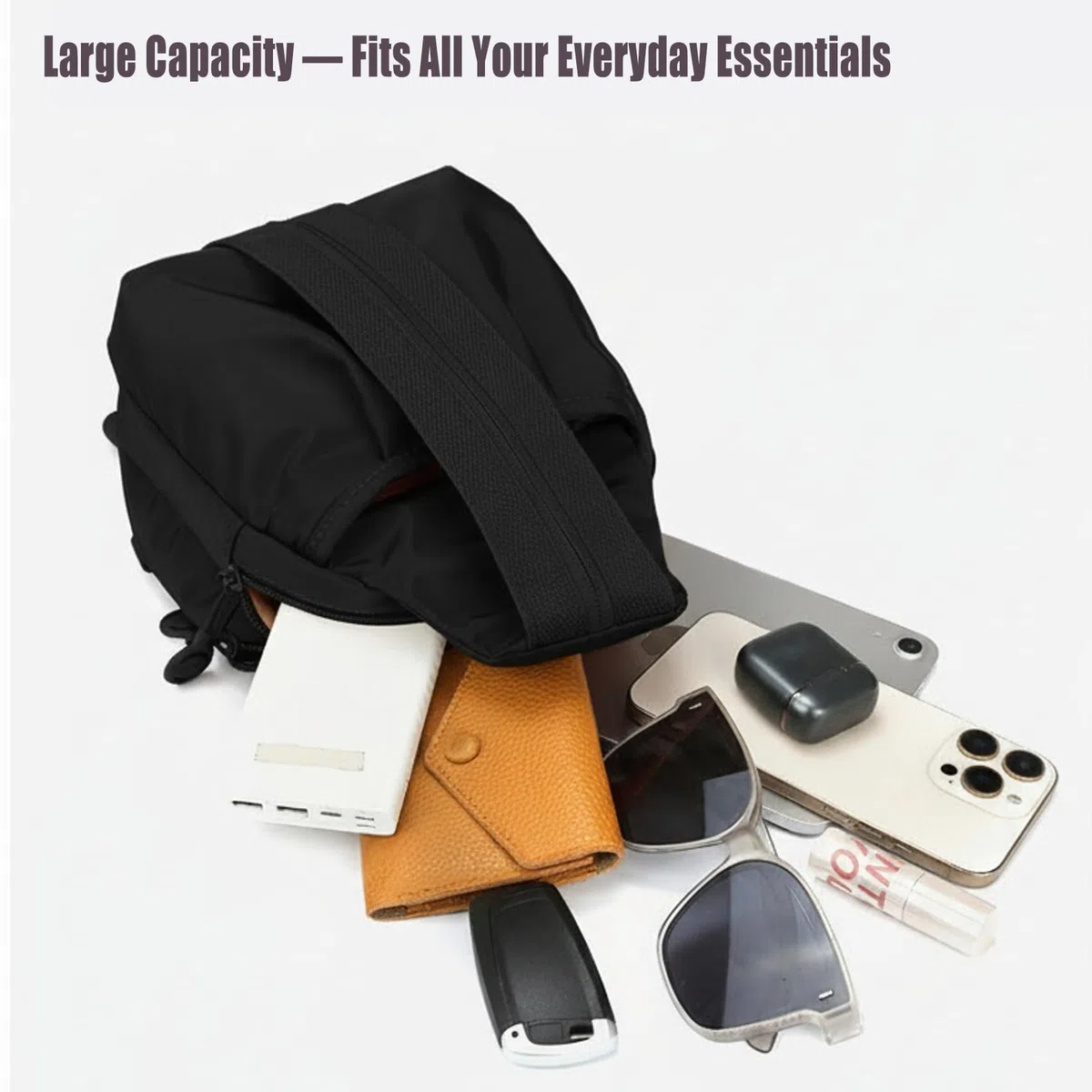 Zaino Monospalla e Zaino 2 in 1 Convertibile Uomo Donna, Borsa Zainetto Unisex in Tessuto Oxford Impermeabile, Leggero e Capiente, Ideale per Lavoro, Viaggio e Tempo Libero