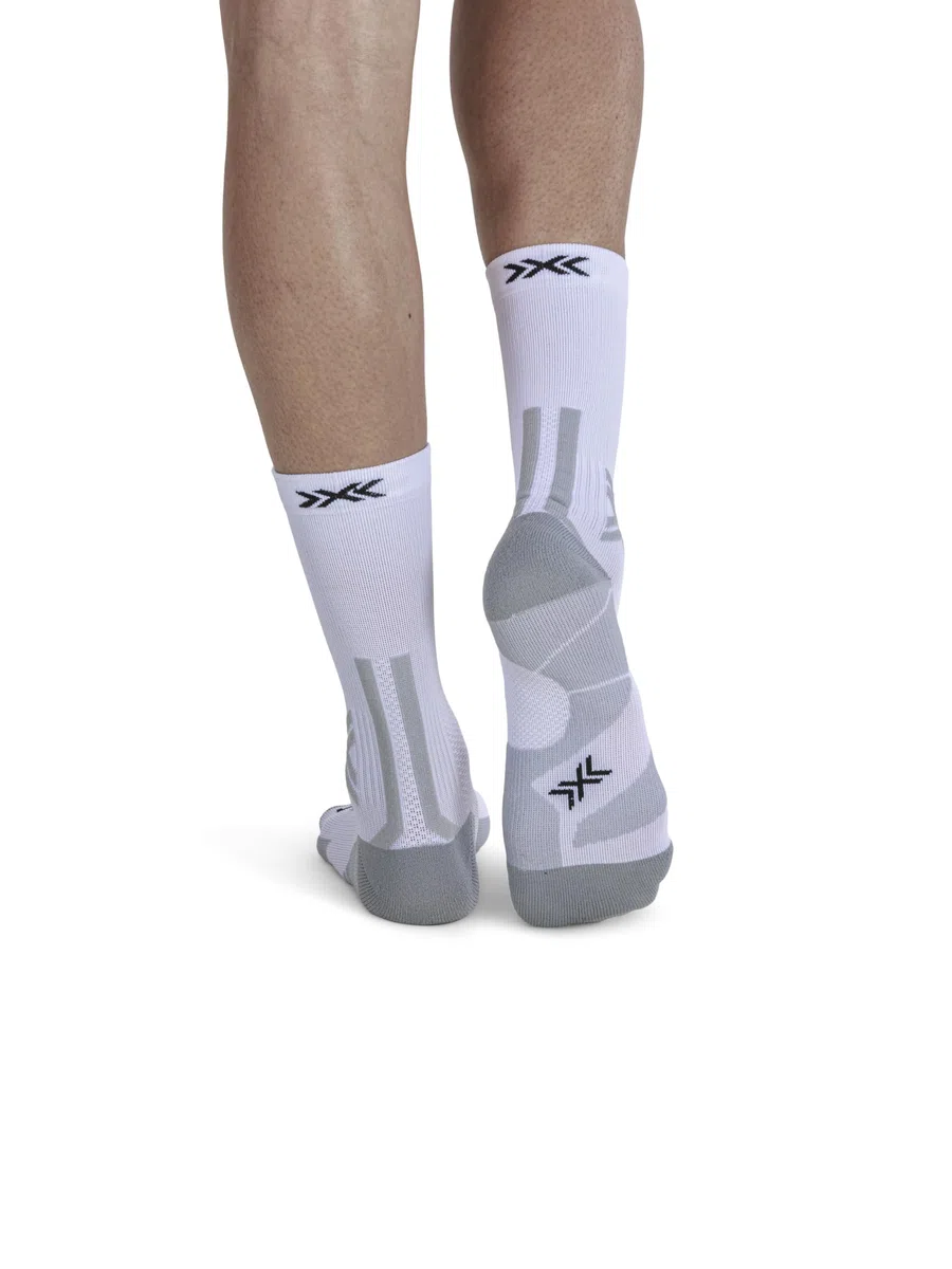 X-Socks Trailrun Discover Crew Calzini - Traspirante & Protettivi per Trail Running - Protezione Tendine d'Achille & Ristoro, Canale di Aerazione - Blu/Nero, 45 - Nero/Charcoal, 35-38