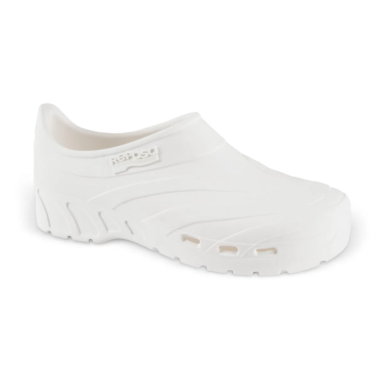 REPOSA Scarpetta - Scarpe Sanitarie Donna e Uomo in Gomma con Chiusura Tallone e Soletta Estraibile, Zoccoli Sanitari Donna e Uomo Anatomici e Antishock, Scarpe da Lavoro Sanitario con Fori Laterali