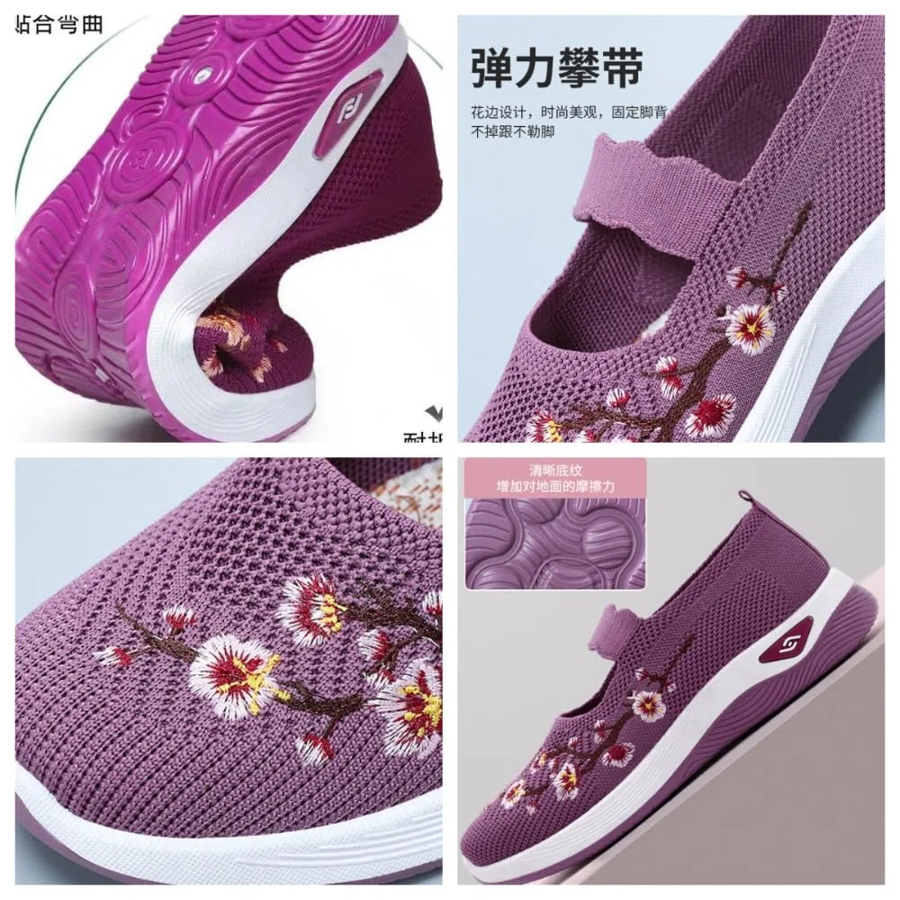 Scarpe Casual Ortopediche da Donna, Suola Morbida E Traspirante con Supporto Plantare, Scarpe da Passeggio Antiscivolo per Infermieri
