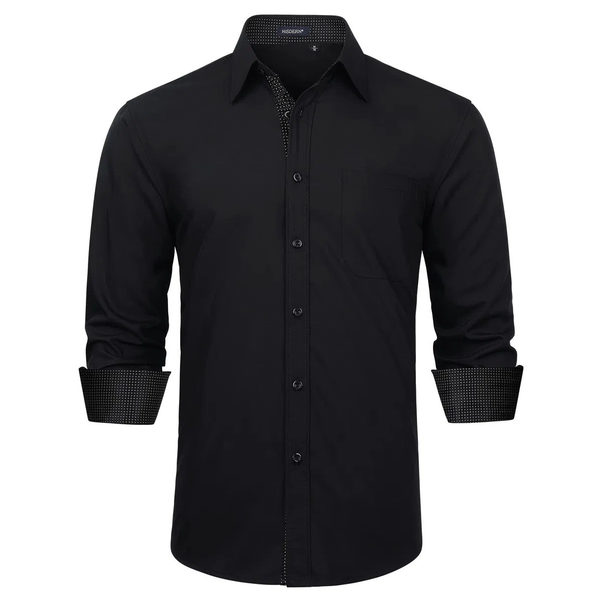 Enlision Camicia Uomo Elegante Manica Lunga Regular Fit Camicia Matrimonio Casual Camicie Classiche da Cerimonia Business con Tasca