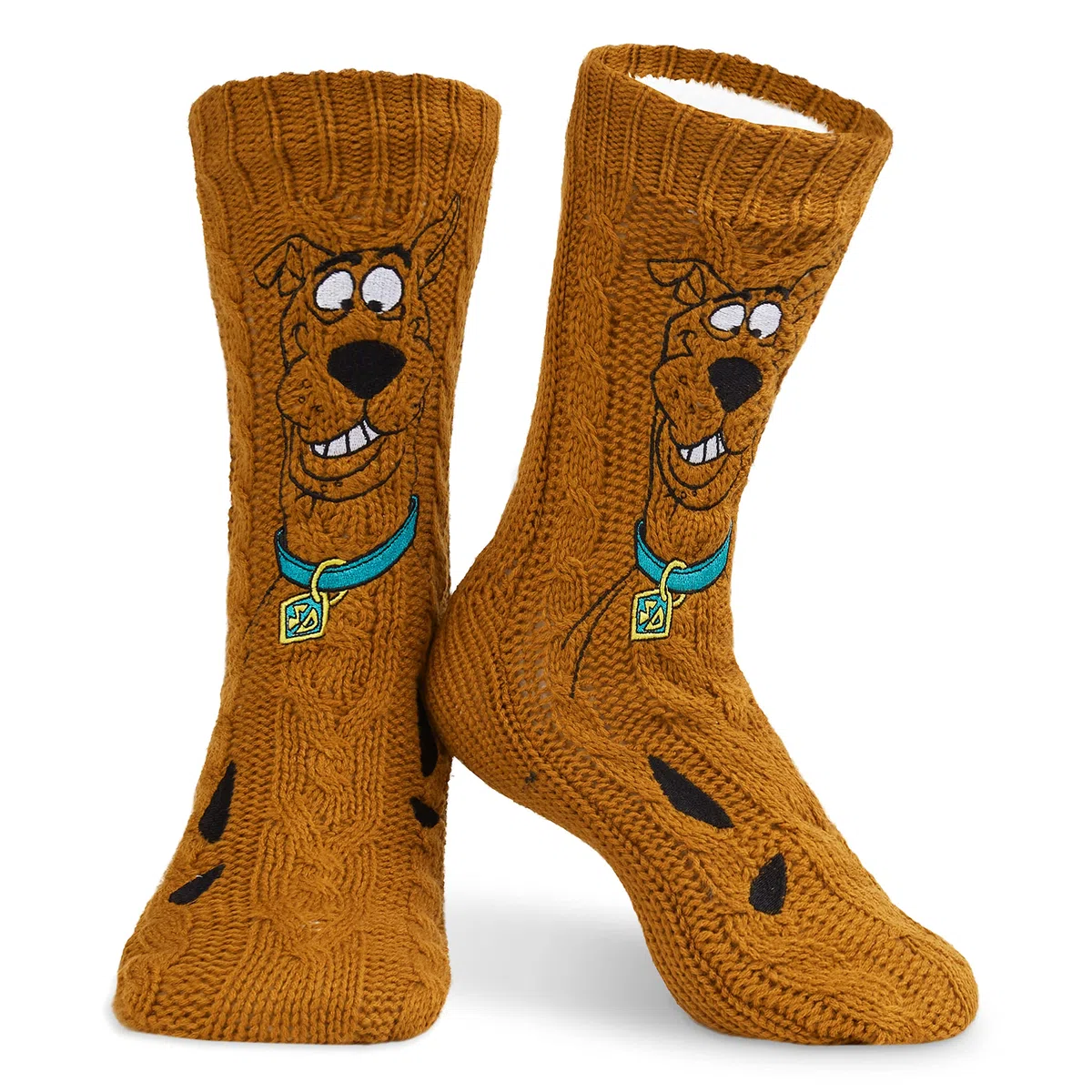 Scooby-Doo! Calze a Pantofola Uomo Antiscivolo Calzini Invernali Pantofole Divertenti Adulti