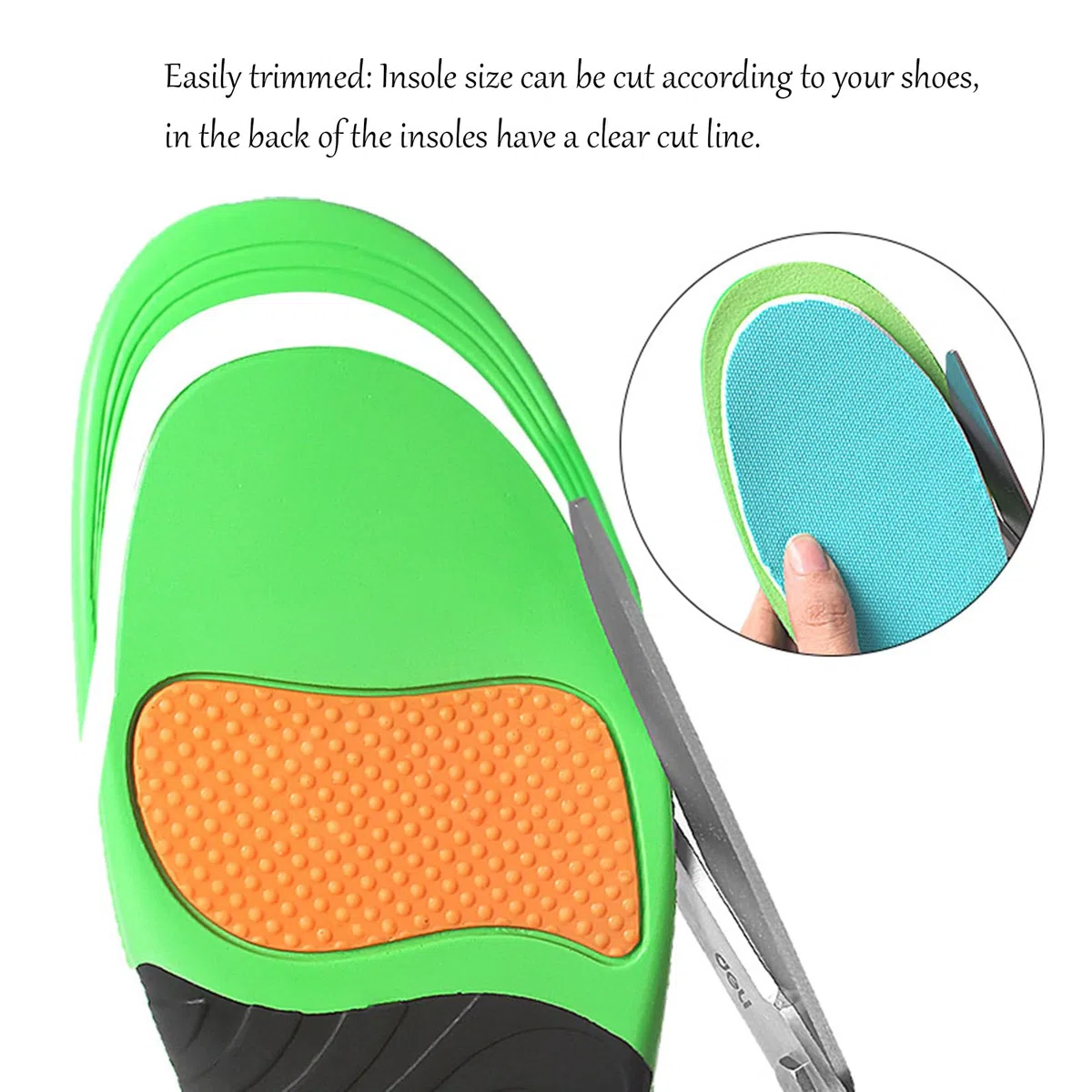 Solette ortopediche per bambini, solette per scarpe di supporto dell'arco plantare per bambini, per Fasciite plantare, piedi piatti, sollievo dal dolore al tallone dei piedi