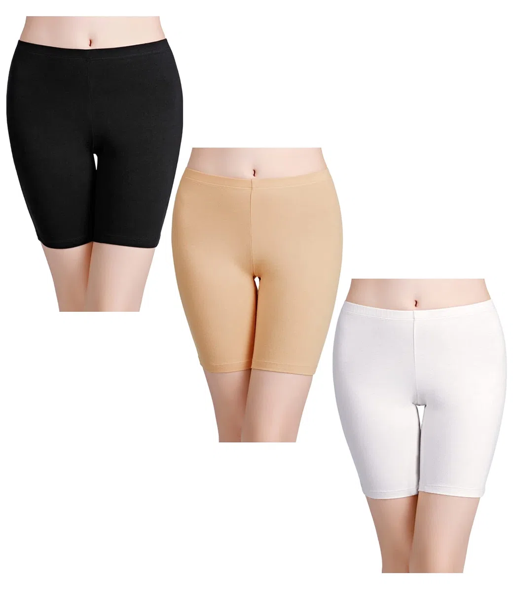 wirarpa Pantaloncini Sottogonna Boxer Donna Cotone Vita Alta Mutande Shorts Elasticizzati 3 Pezzi