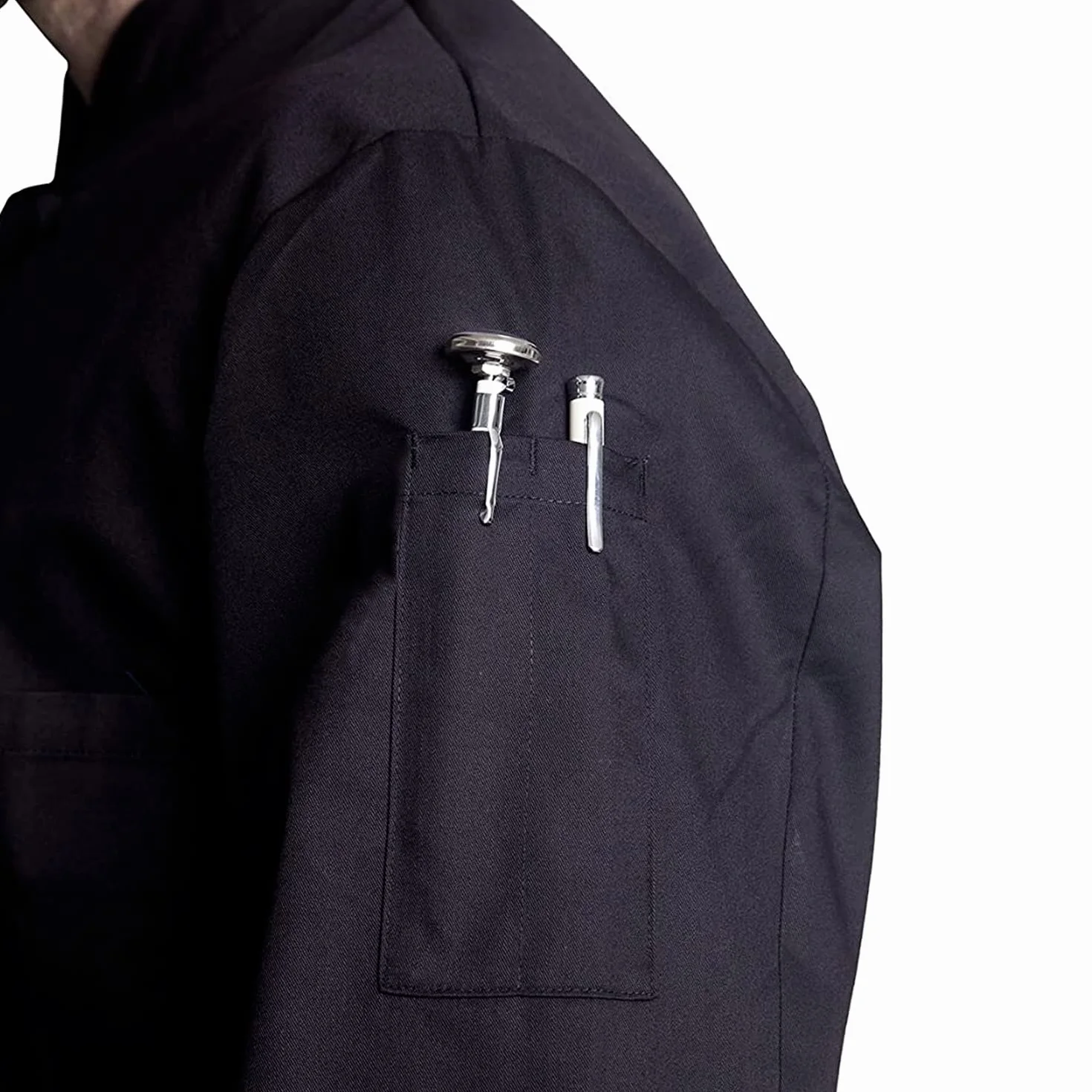 PALLTEX Nozomi LS Giacca da Cuoco Professionale e Unisex a Maniche Lunghe con I Bottoni Giacca da Cuoco Ristorante Divisa da Cuoco