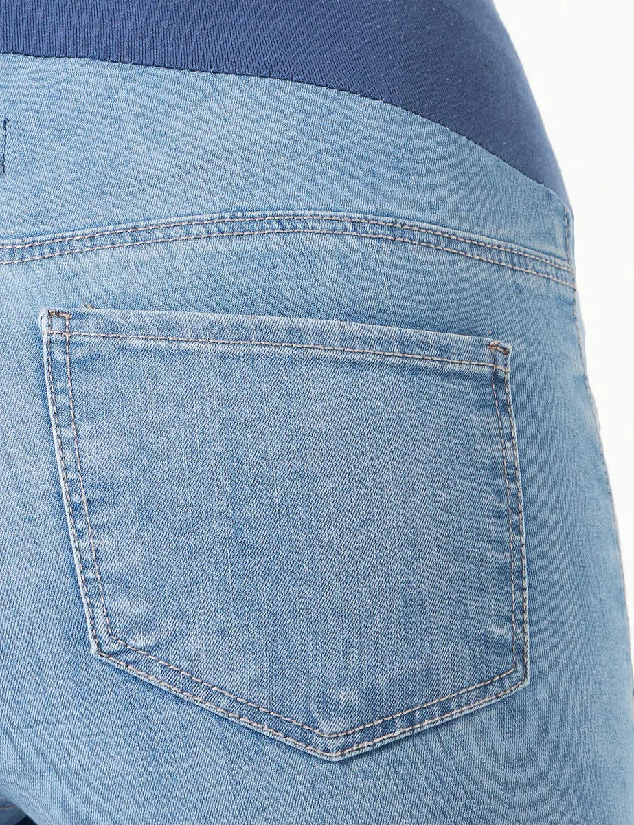 Mamalicious - Mlcilia Light Blue Skinny Jeggings, Jeans Premaman Donna