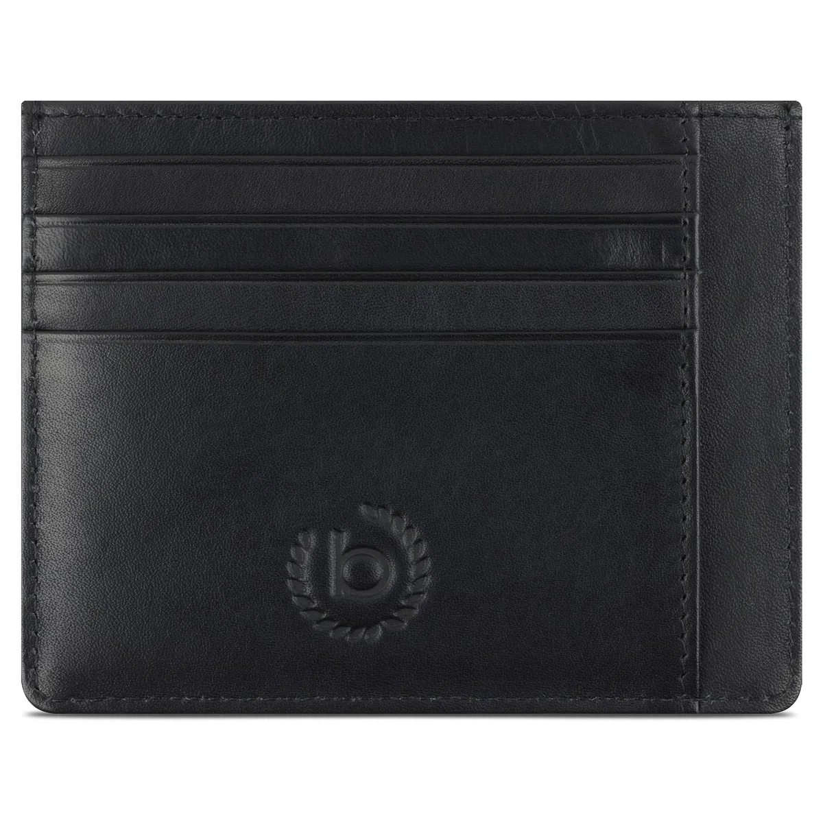 bugatti Primo Portacarte di Credito da Uomo in Pelle 8 Carte Piccolo - Nero