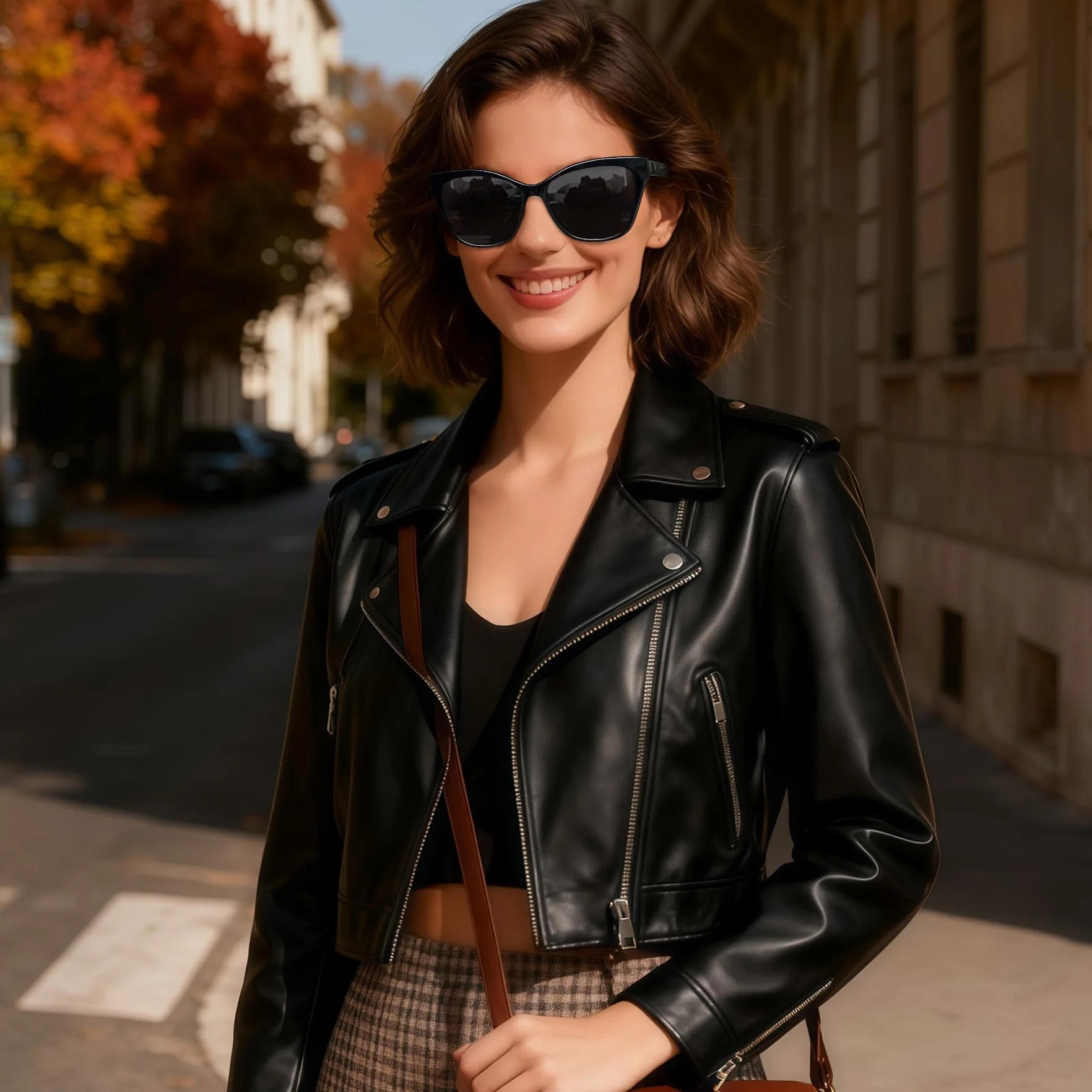 Joopin Occhiali da Sole Donna Polarizzati Occhi di Gatto Protezione UV400 Montatura in TR90 Acetato Moda Vintage Grandi Cat Eye Occhiali da Sole