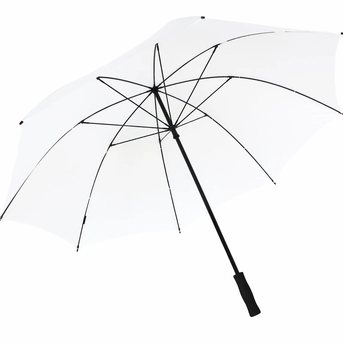 X-Brella leggero ombrello pieno in fibra di vetro per 2 persone - taglia XXL - molto stabile - golf ombrello bianco bianco