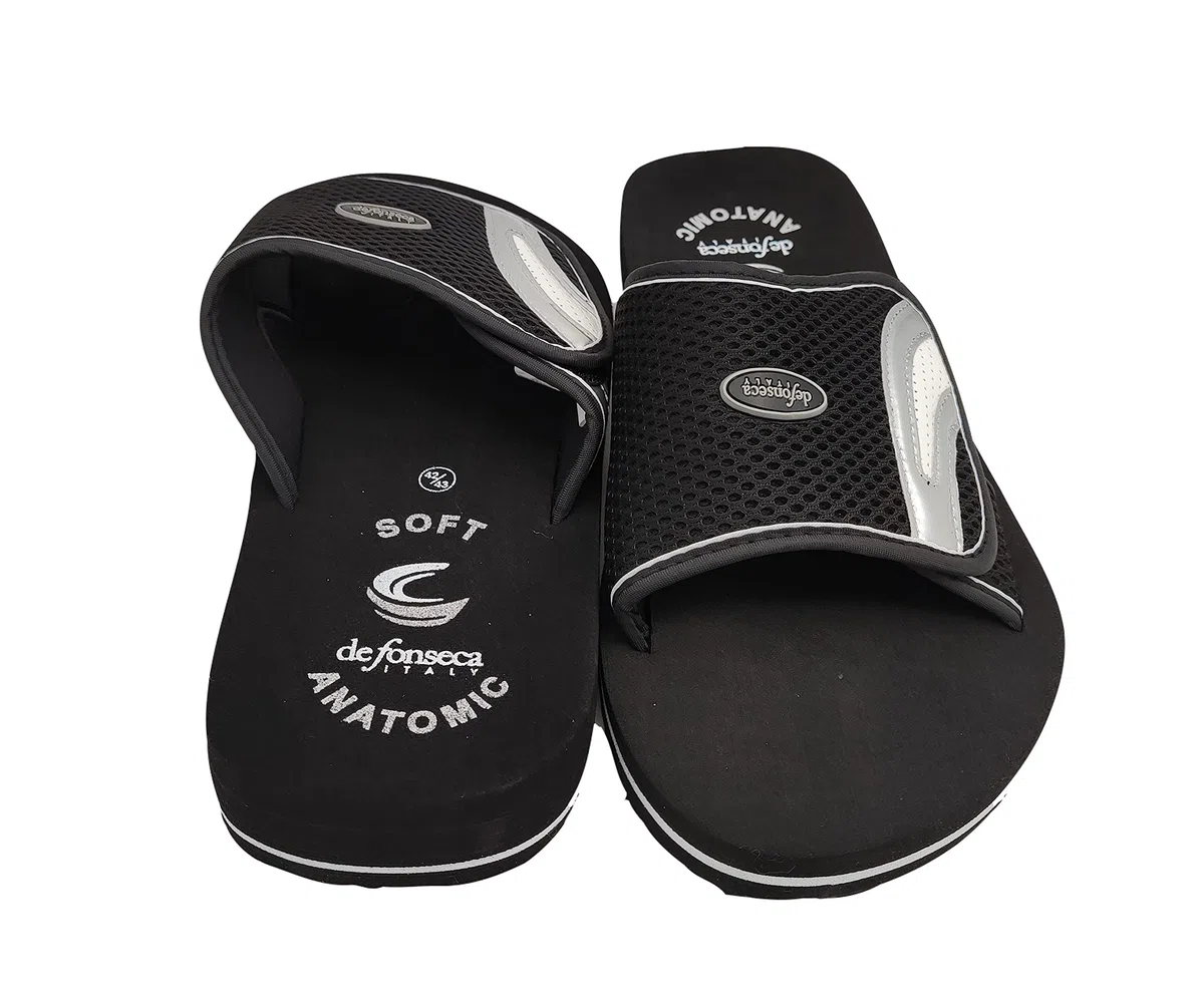 DeFonseca Originale Modello Amalfi Ciabatte Pantofole Uomo Strappo Suola Anatomica Fondo AntiGraffio per Casa Giardino Spiaggia Doccia qualità Italiana