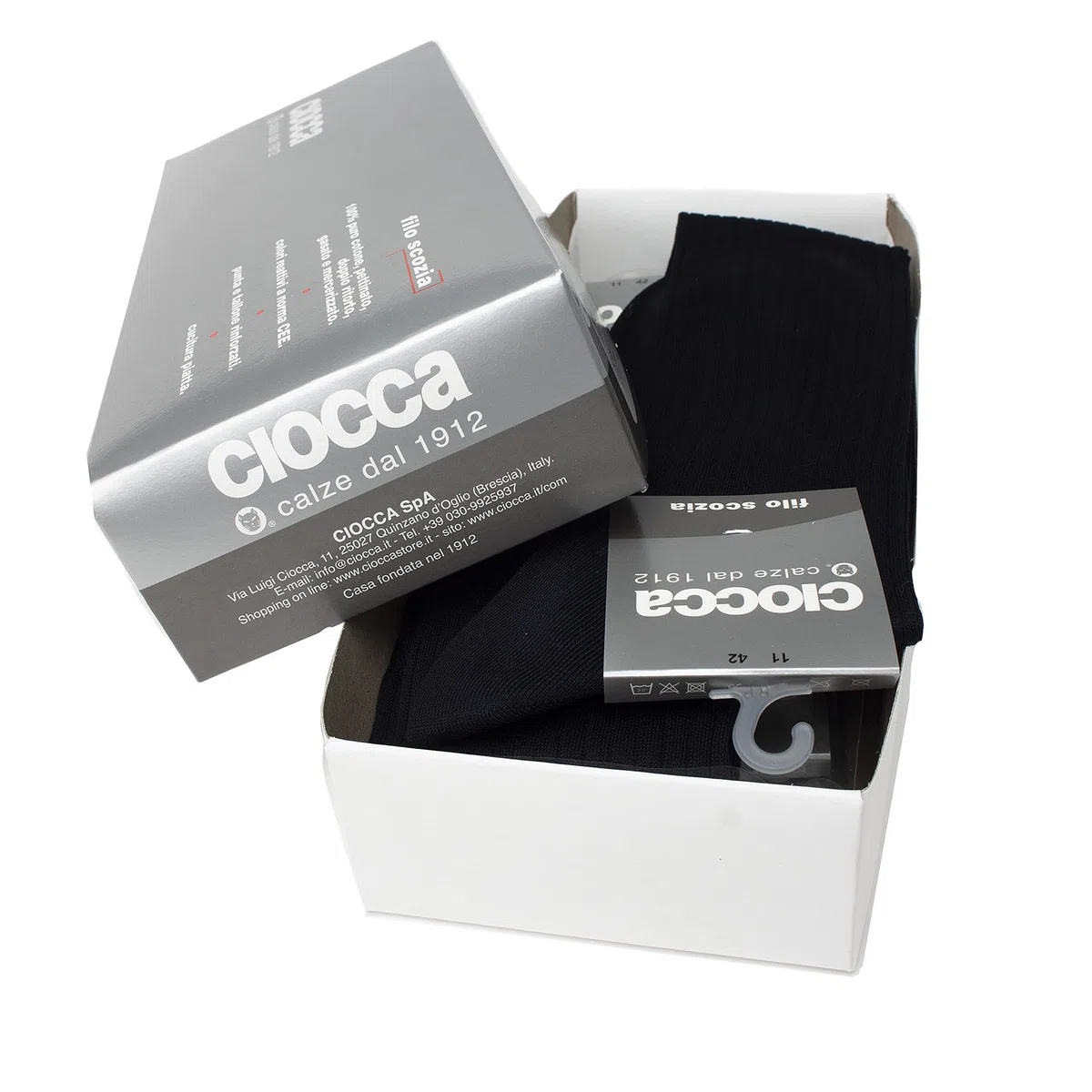 Ciocca Calze Lunghe Uomo in 100% Cotone Filo di Scozia costa larga - 3/6 Paia - Calzini MADE IN ITALY