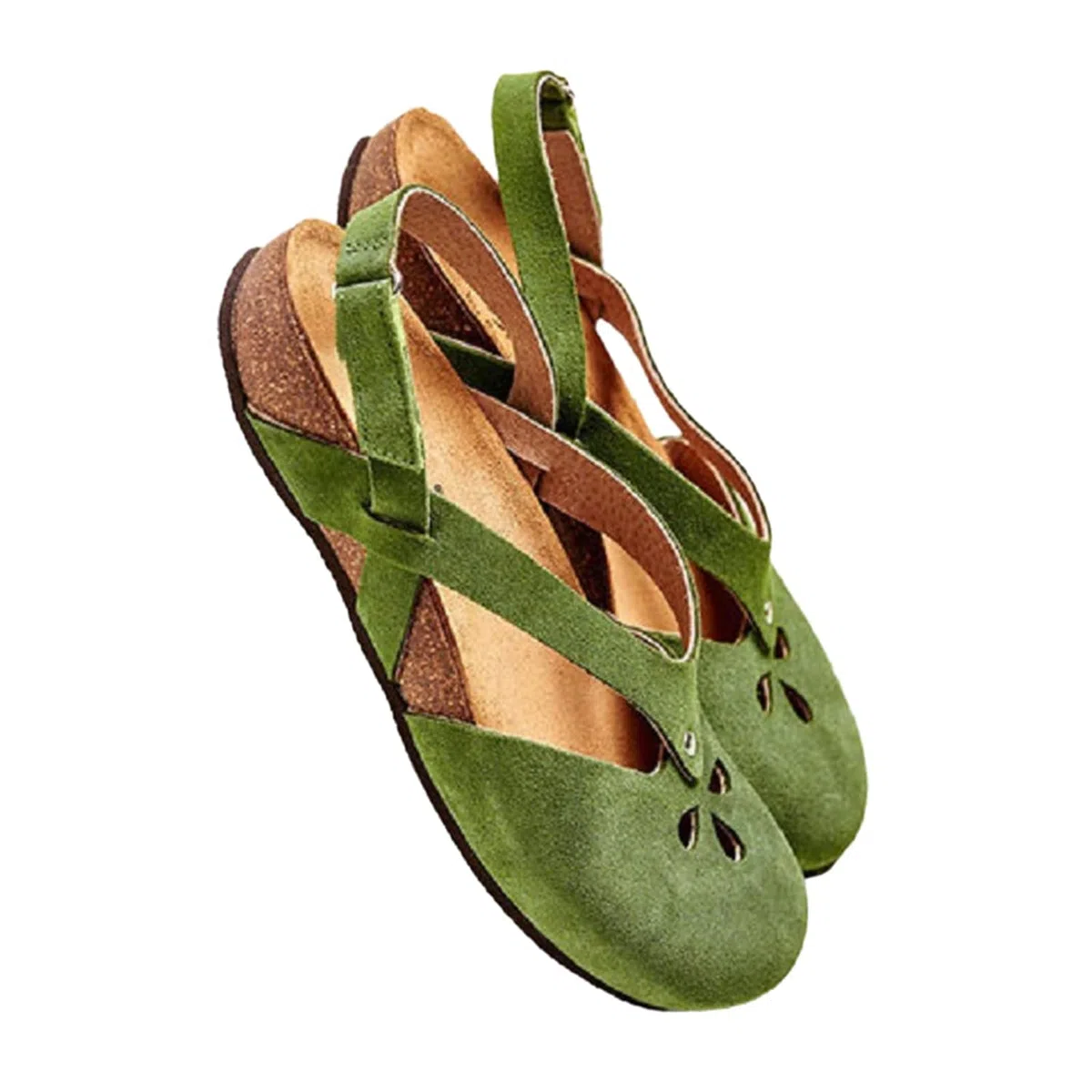 Sandali con punta chiusa da donna Scarpe basse Scarpe medievali Scarpe eleganti con punta tonda Scarpe Mary Jane