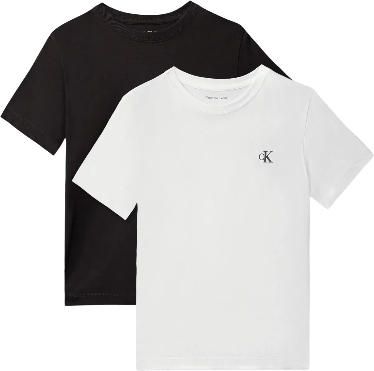 Calvin Klein 2-Pack Monogram Top Ib0ib01093 S/S Knit Tops Bambini e Ragazzi (Pacco da 2)