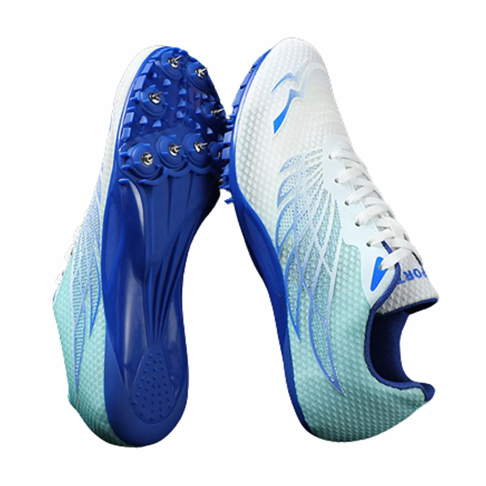 Scarpe da Atletica Leggera antiscivolo Unisex Scarpe da Atletica 8 Chiodi Spikes Tacchetti da Corsa Campestre Scarpe da Corsa Professionali da Competizione per Atletica,a media distanza,35-45 EU