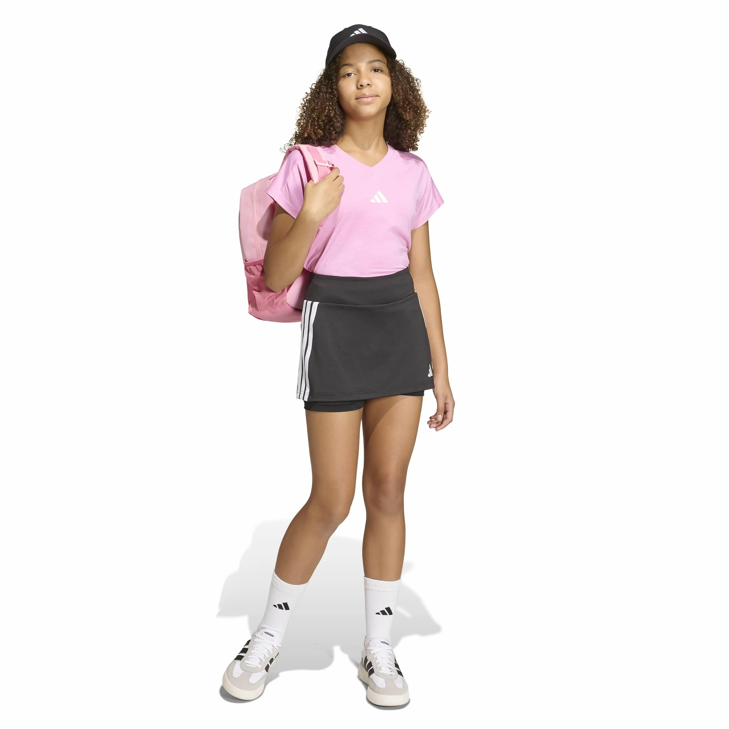 Adidas Train Essentials 3-Stripes Skorts Gonna Bambine e Ragazze (Pacco da 1)
