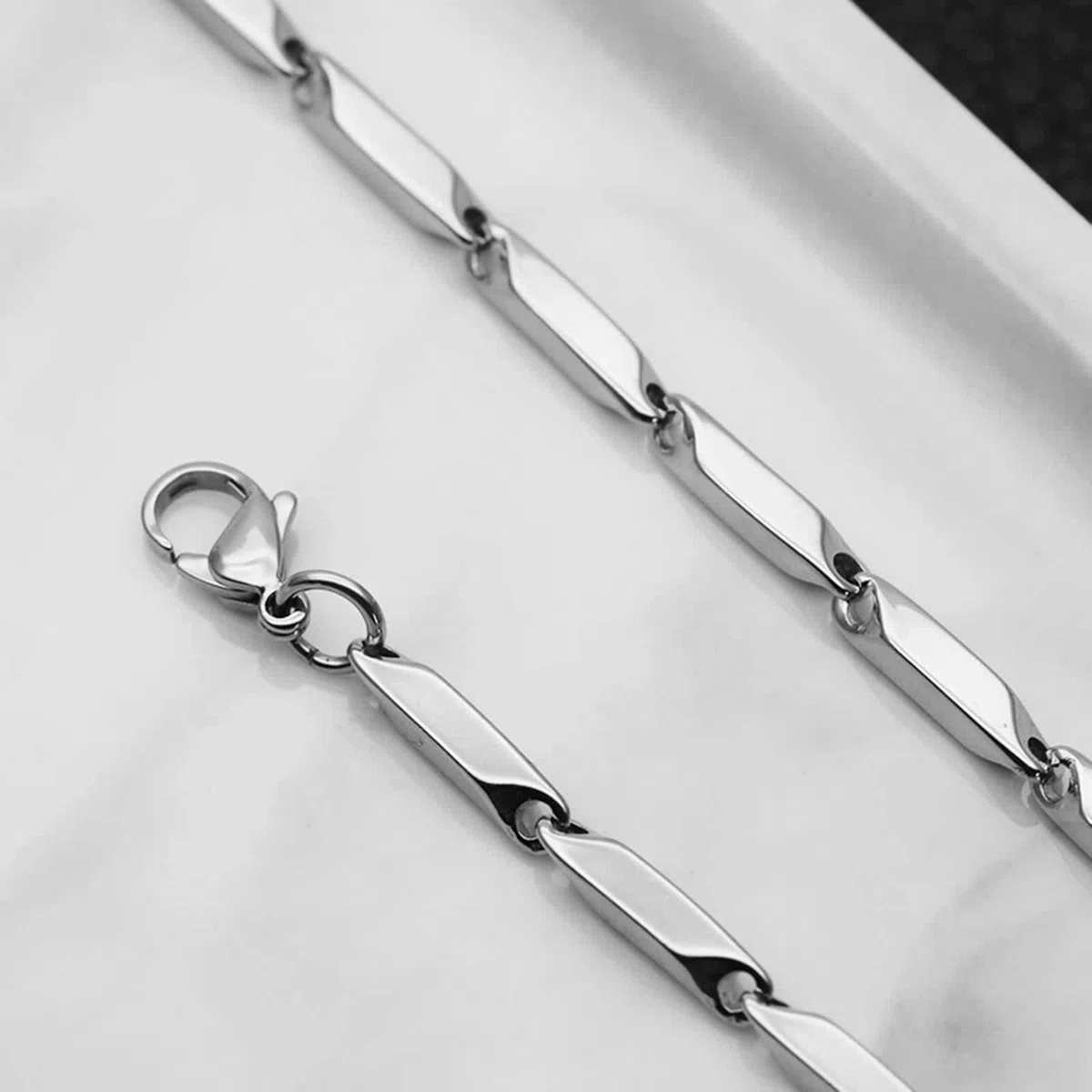 Collana Catena Uomo Acciaio Inox, Catene Uomo Collane Necklace Semplice Bigiotteria Regalo Donna