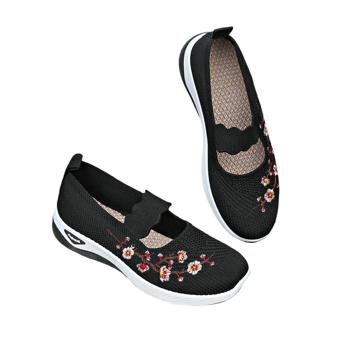 Scarpe Casual Ortopediche da Donna, Suola Morbida E Traspirante con Supporto Plantare, Scarpe da Passeggio Antiscivolo per Infermieri
