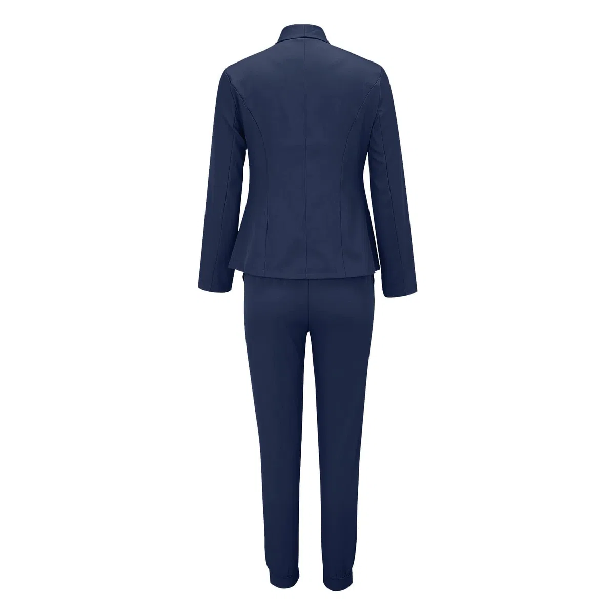 Generico Completo Tailleur Donna Eleganti Curvy Abiti 2 Pezzi Giacche a Maniche Lunghe con Bottoni e Pantaloni Vita Alta Casual Tuta da Abito Invernale Offerte Complete da Donna Ufficio per Sera