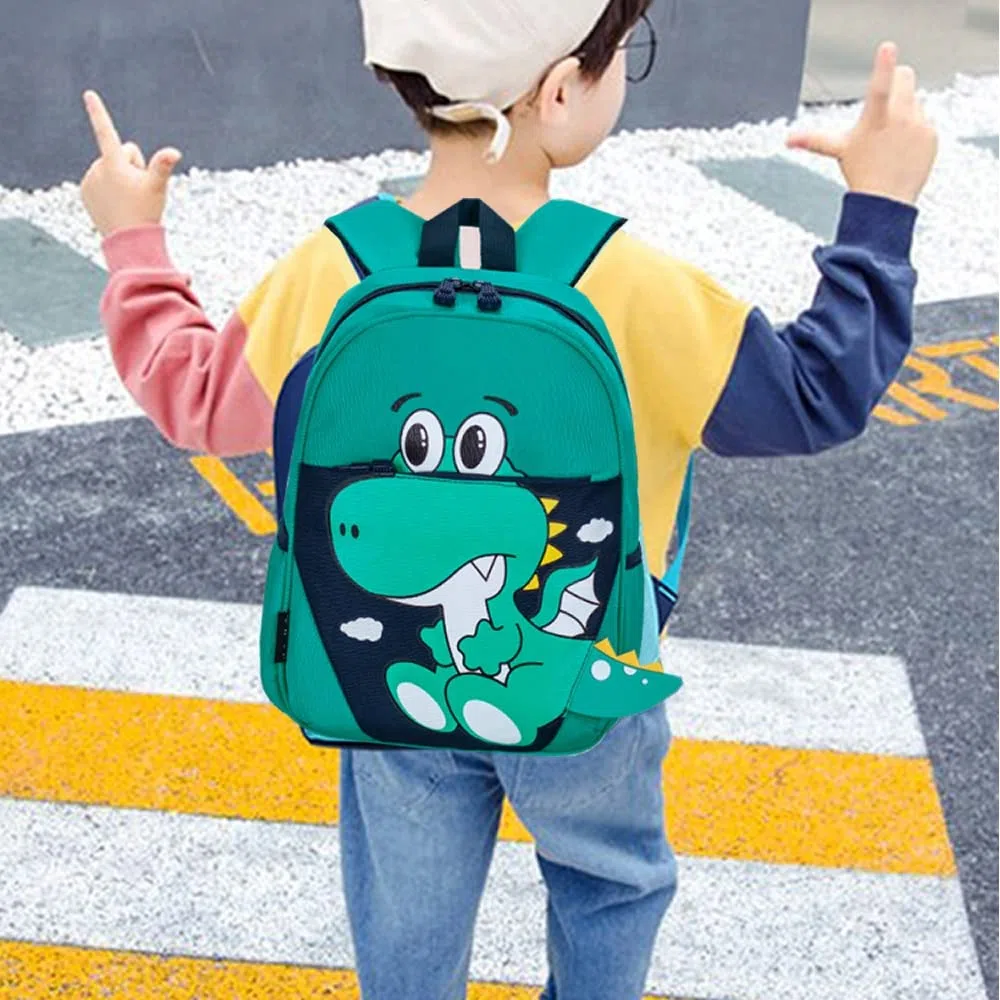 Zainetto Asilo Bambino, Zaino Dinosauri Bambino 2, 3, 4, 5 anni, Zaino Asilo Bimbo e Bimba Piccolo, Cinghie Imbottite Comodo, Regolabile, con Riflettente