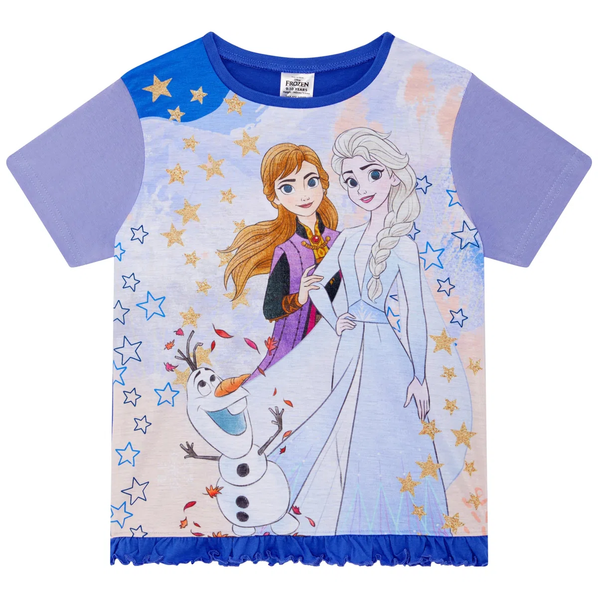 Disney Pigiama corto da bambina, motivo: Frozen